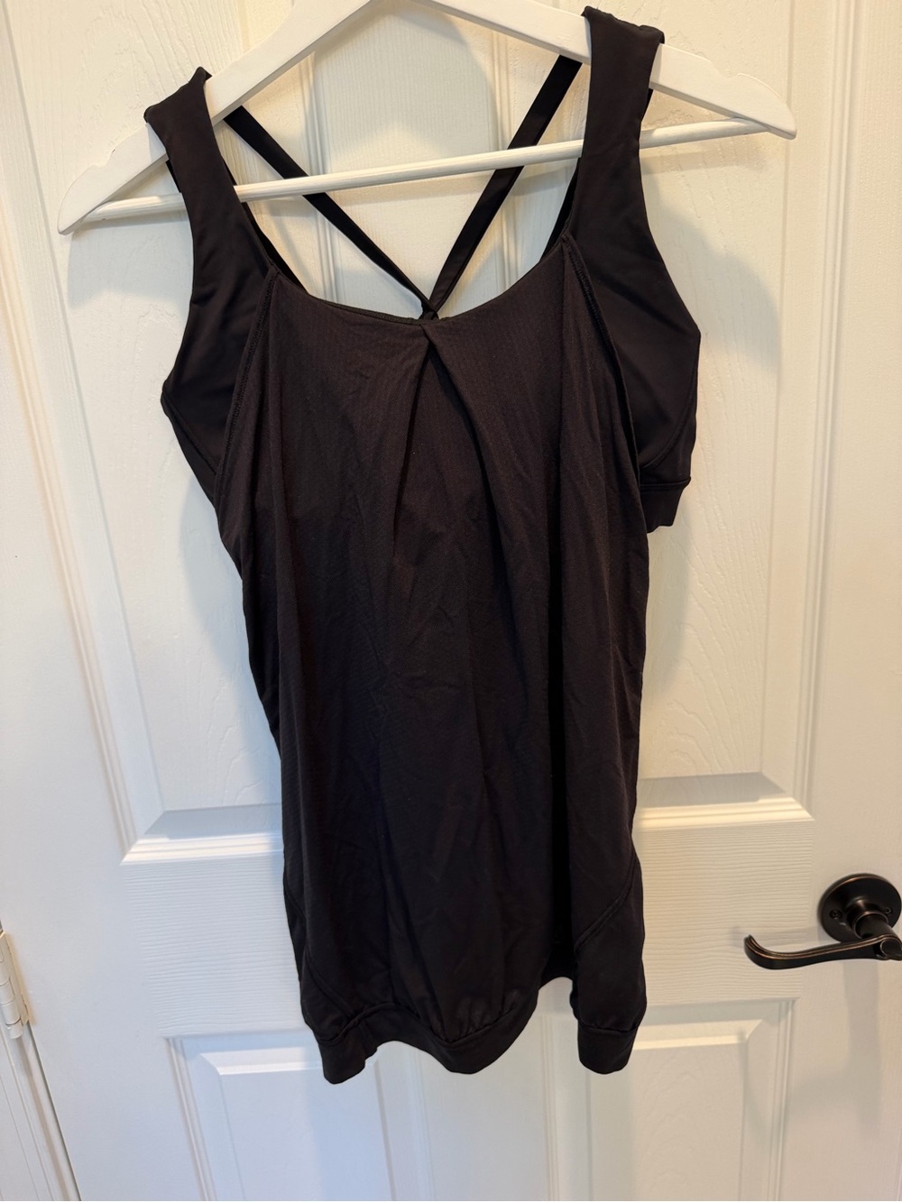 Lululemon Black Nouveau Limits Strappy Flowy Tank Top 10